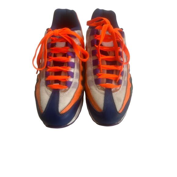 NIKE AIRMAX 95 NEPTUNE green orange and blue YOUTH size 6 - Picture 4 of 7